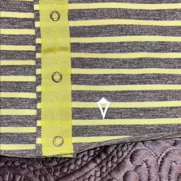 Ivivva Striped Kids Scarf - Yellow and Gray - Picture 2 of 4